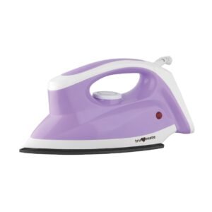 trumate trucrease dry iron 1000W with non-stick PTFE Soleplate – Purple