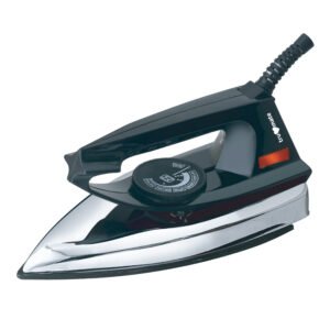 trumate trucrease DY 2201 – 1000 W Dry Iron with Non-Stick PTFE Soleplate, LED Indicator & Adjustable Temperature Control Black