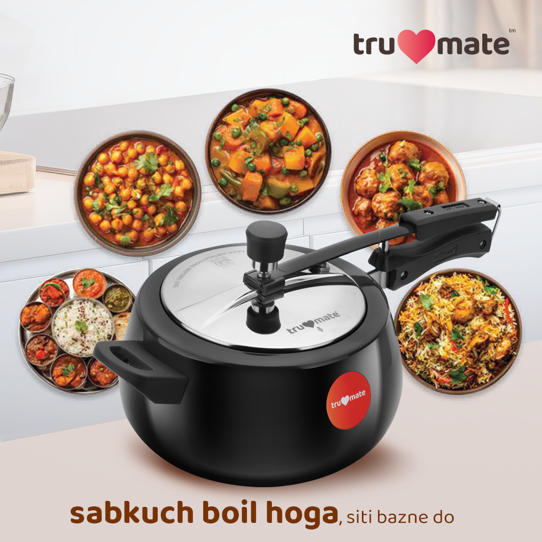 trumate trusteam HACN 1235 (IB) – 5 Ltr Hard Anodized Pressure Cooker with Stainless Steel Lid - Image 6