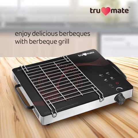 trumate truheat IRG 2252 – 2200W Infrared Cooktop (Gloss Finish) with Touch Panel, Preset Menus & BBQ Grill - Image 3