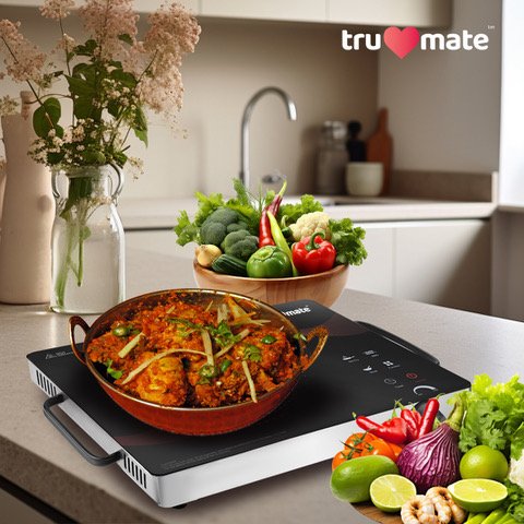 trumate truheat IRG 2252 – 2200W Infrared Cooktop (Gloss Finish) with Touch Panel, Preset Menus & BBQ Grill - Image 5
