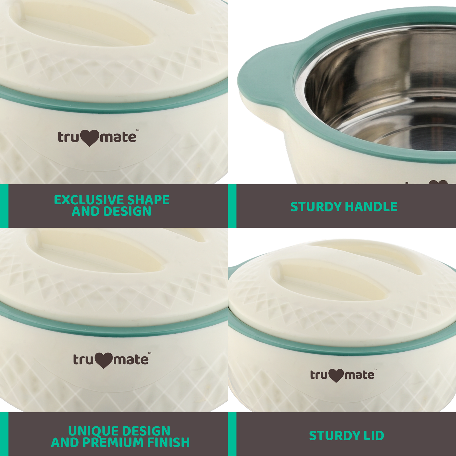 trumate truserve CRP 1700 – Premium Insulated Casserole with Stainless Steel Inner, Green - Image 5